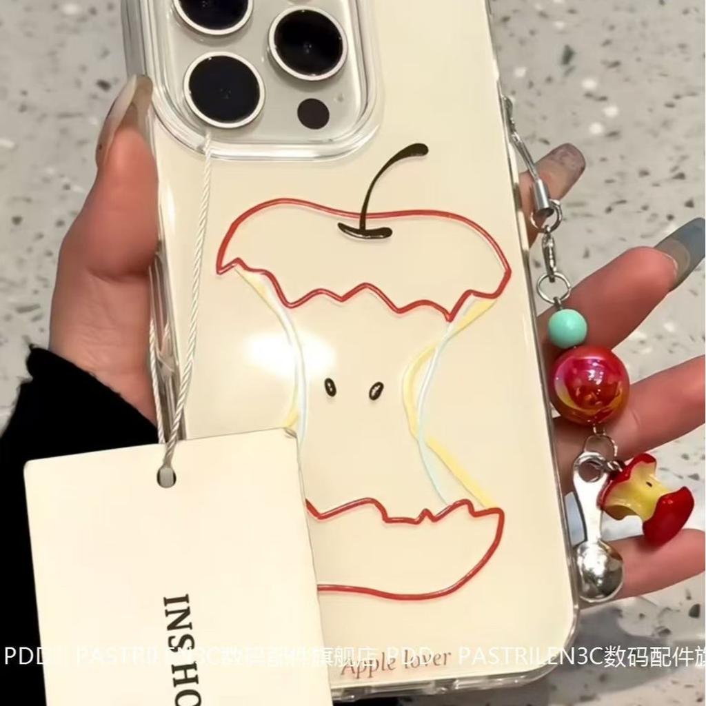 Cute Apple Core Compatible with iPhone 16 Pro Max Case 11 Compatible with Apple 14 Anime iPhone XR/X