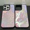 Зеркальный чехол для телефона Fantasy Butterfly для Apple iPhone16promax - цветной мягкий силиконовый чехол, устойчивый к падениям, для iPhone