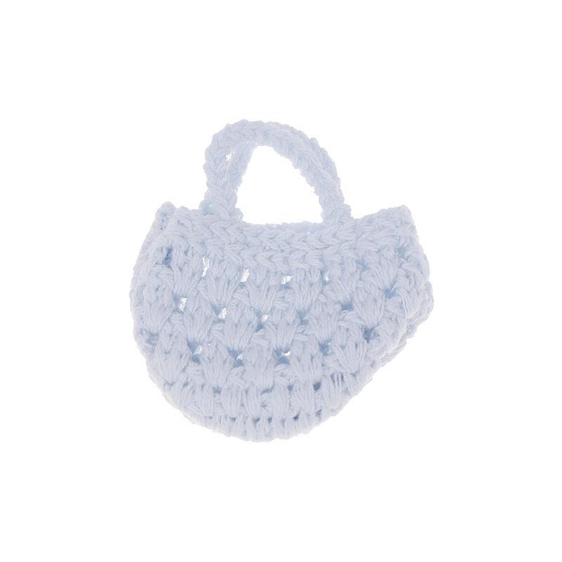 Милая мини-кукла с полой маленькой сумкой, аксессуары для вязания крючком из шерсти, кукла из хлопка, украшение BJD