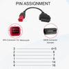 6-контактный адаптер-кабель OBD2, Подходит для Guzzi Kawasaki Suzuki Yamaha Piaggio Vespa Honda Мотоцикл, Диагностический кабель OBD, 6-контактный разъем Euro5, Совместим с CAN Bus
