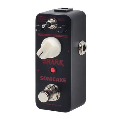 SONICAKE Педаль гитарного эффекта Distortion, Высокий гейн, True Bypass, 3 режима (Нормальный, Современный, Классический), Акула