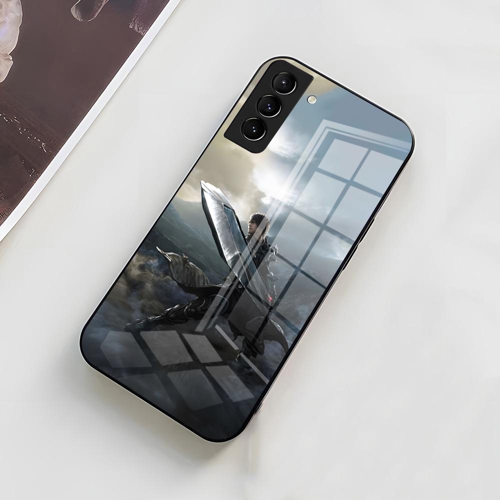 Чехол для телефона L-Lineage 2 для Samsung A56 A36 A26 A16 A15 A25 A35 A55 A14 A34 A24 A54 Стеклянный чехол