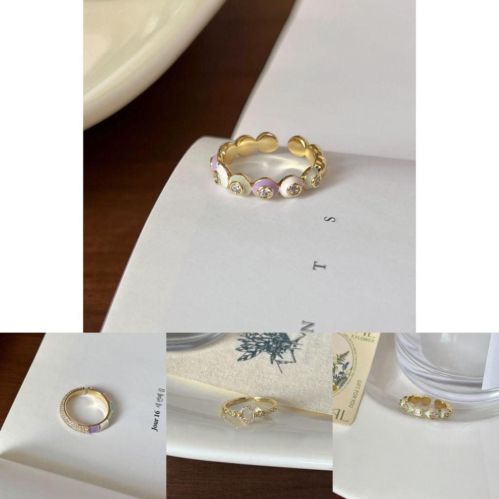 Роскошное не тускнеющее регулируемое медное кольцо для женщин в современном геометрическом стиле для шикарных нарядов