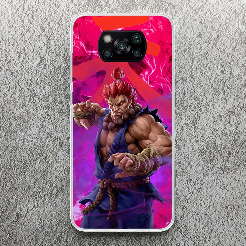 Game S-Street F-FighterS Print Soft Case for Xiaomi Poco X7 X6 X5 X4 X3 Nfc Phone Shell F7 Ultra F6 F5 Pro F4 GT M6 M5S M3 M4 Co