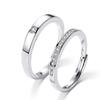 Кольца для пар, классические модели, простая модная регулируемая пара колец, подарок на день Святого Валентина для подруги