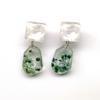 Natural Dried Flower Earrings: 925 Sterling Silver Dangles with Preserved Floral Specimens