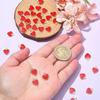 KitBeads 100 шт. Эмалевые красные шармы в виде сердечек Мини-шармы в форме сердечек любви ко Дню святого Валентина для изготовления ювелирных изделий оптом