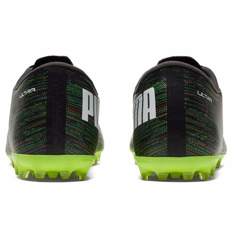 Puma Ультра 2.2 Удобные Простые Низкие MG (Резиновые короткие шипы) Футбольные бутсы с искусственным покрытием Мужские футбольные бутсы Черно-бело-зеленые 106345-02