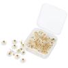 100pcs Earring Torus Plastic Earring Backs Gold With Pad Pierced Earring Backing Soft Clear Earring Backing Stoppers Posts