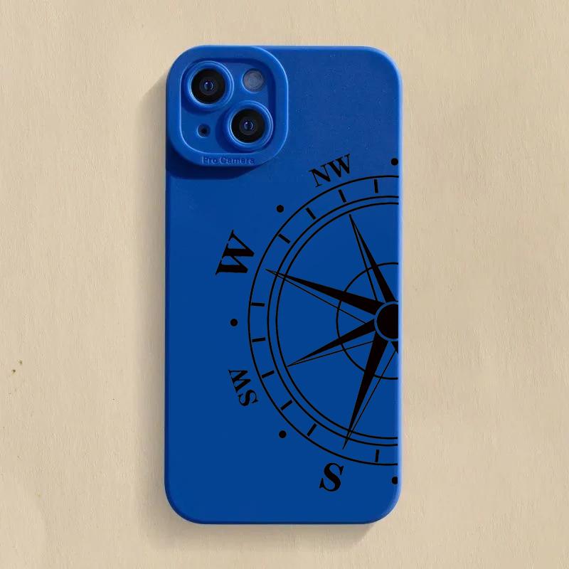 Силиконовый чехол для телефона с рисунком компаса для Samsung Galaxy S24 S23 Ultra S22 Plus S21 FE A14 A15 A34 A54 A33 A53 Противоударный чехол