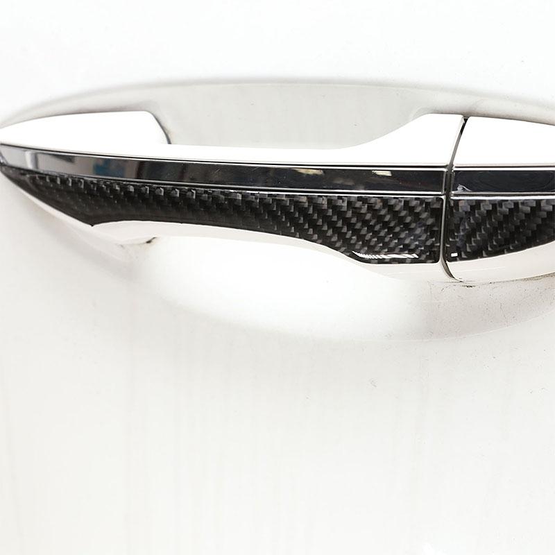 Для Toyota Corolla 2014 2015 2016 2017 2018 мягкое углеродное волокно автомобильная дверная ручка Накладка Наклейка автомобиля