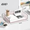 Portable Stationery Organizer for Students Large Capacity Desk Documents Files Letters A4 Paper Book Notes Mail, Modern Office Desktop Clear Stackable