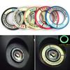 New Decoration Alloy Auto Car Ignition Switch Cover Stickers Luminous