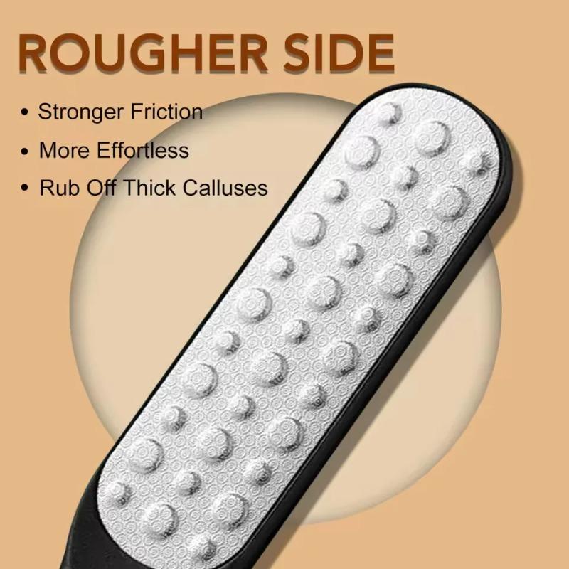 1 шт. Пемза для ног из нержавеющей стали, двусторонняя, средство для удаления мозолей, профессиональные инструменты для педикюра, скраб для ног, средство для удаления омертвевшей кожи