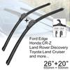 Щетки переднего стеклоочистителя автомобиля 26 "+ 20" U-образный универсальный для Toyota Honda Land Rover Citroen