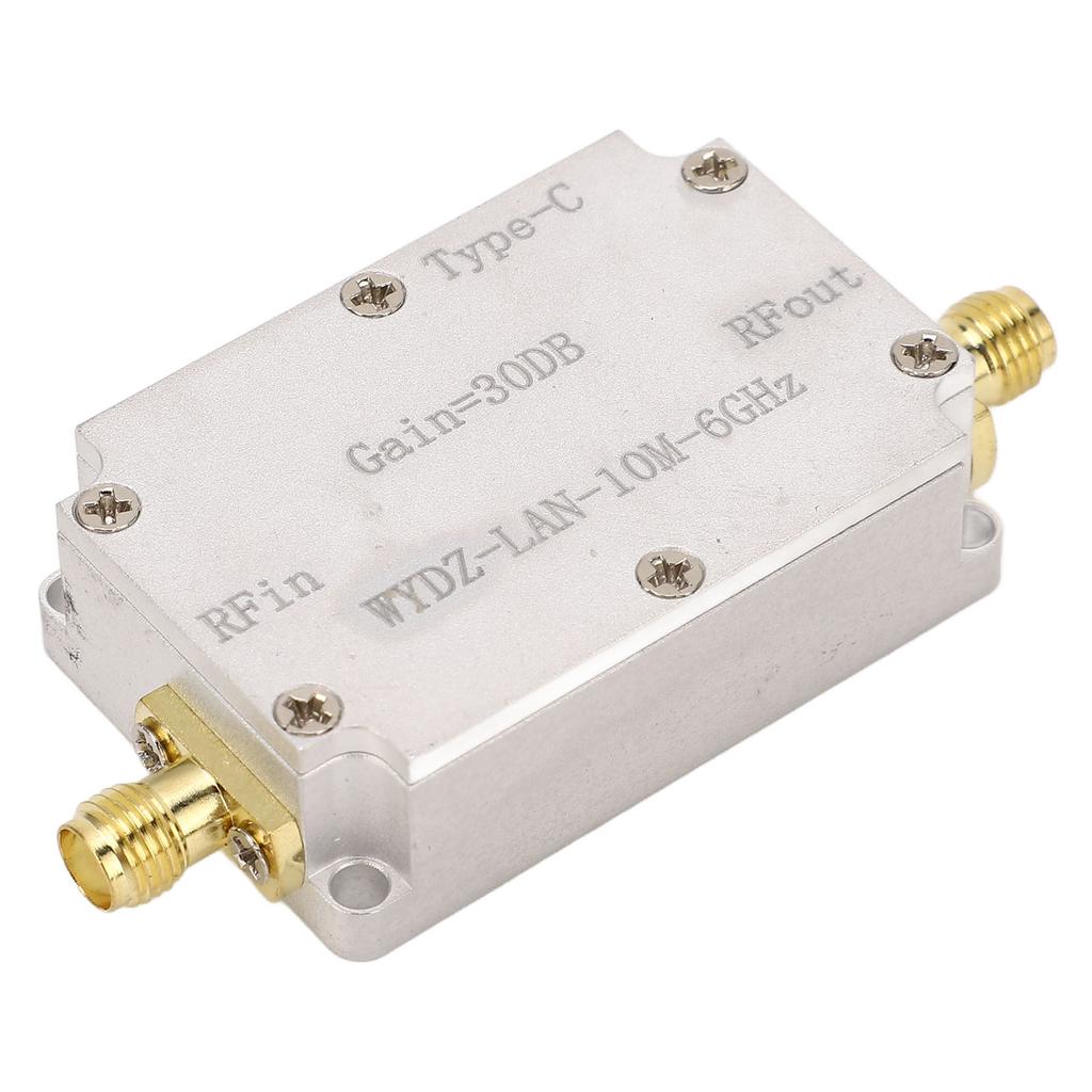 Широкополосный усилитель RF с низким уровнем шума LNA 10M‑6Ghz с высоким коэффициентом усиления SMA Female Connector для радио