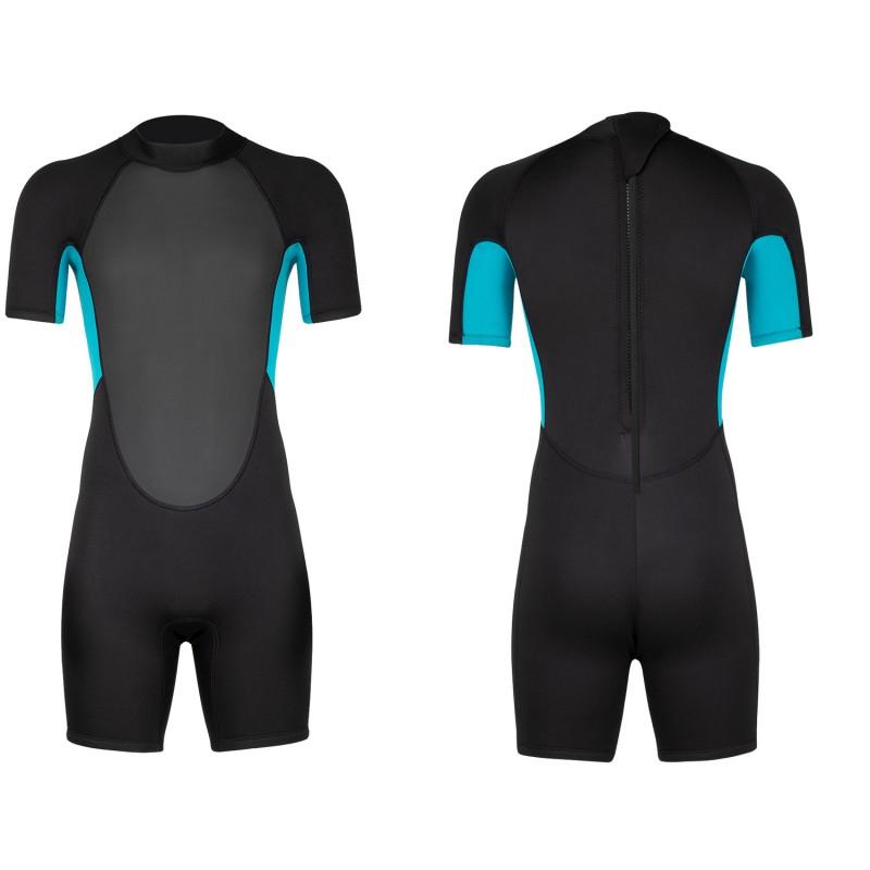 3mm Neoprene Short Sleeve Wetsuit Freediving Snorkeling Surfing Swimming Winter Warmth UV Protection