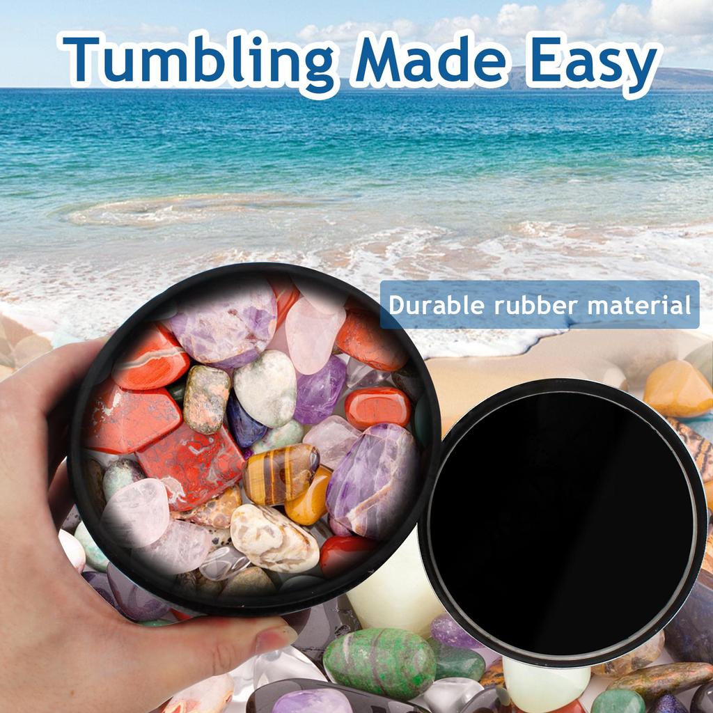 Hobby Rock Tumbler Machine - Single Drum Jewelry Polisher (Single Barrel) Mini Ring Polishing Machine