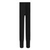 High-Waisted Gray Leggings with Velvet Lining for Spring & Autumn - Women's Belly-Tightening Pants with Non-Slip Design