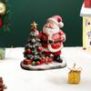 Милые фигурки Санта-Клауса на рождественской елке, смола, украшения «Счастливого Рождества», садовый, домашний рождественский декор