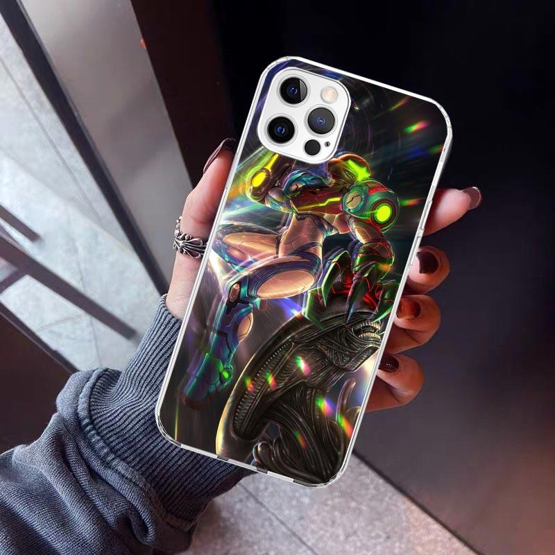 Game M-Metroids Phone Case For iPhone 17 Air 11 13 Mini 14 15 Plus 16 12 Pro Max 16E SE 7 8 Pattern Soft TPU Back Cover 13 12 M