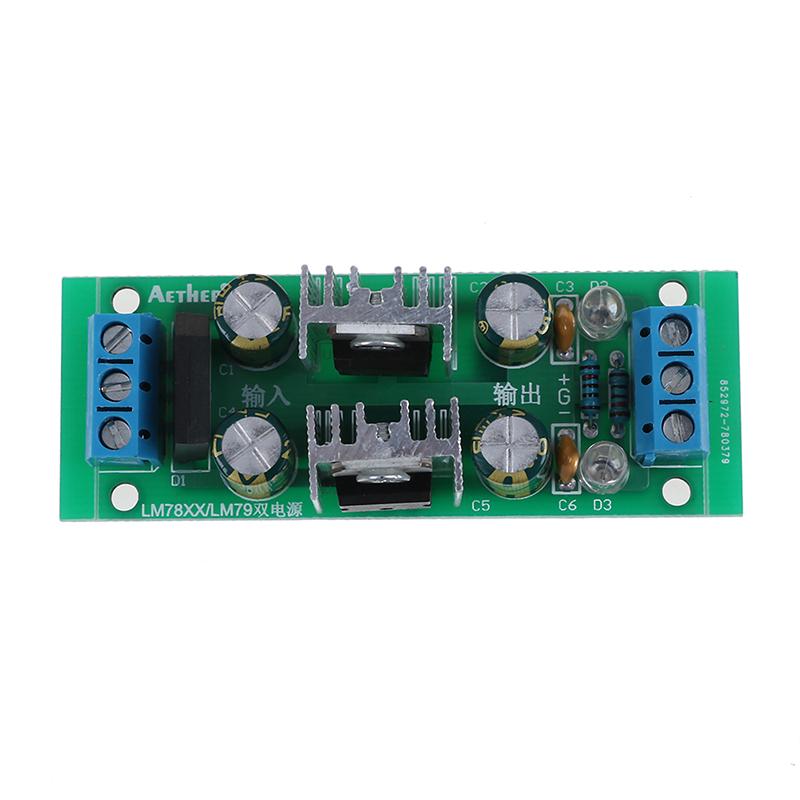 Lm7812 + Lm7912 ±12 В Двойной стабилизатор напряжения Выпрямительный мостовой модуль питания