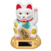 Chinese Lucky Cat Decoration Waving Arm Solar Light Induction Statue Figurine For Home Car