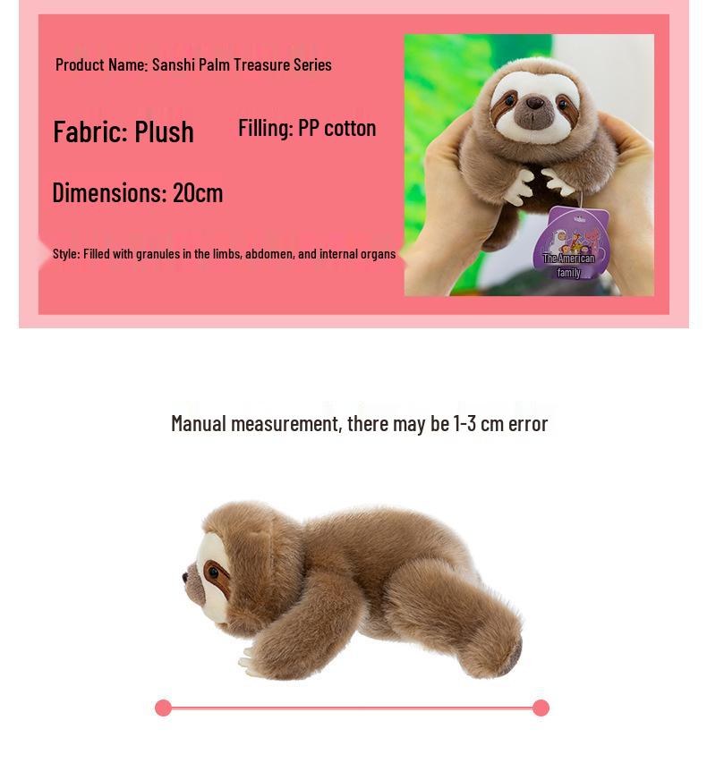 Adorable Three-Pose Animal Figurines: Plush Panda, Raccoon Doll, Desktop Companion