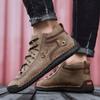 New Retro Large Size Martin Boots Men's Outdoor Casual Men's Leather Shoes Velvet High-top Cotton Shoes Directly from the Manufacturer 48