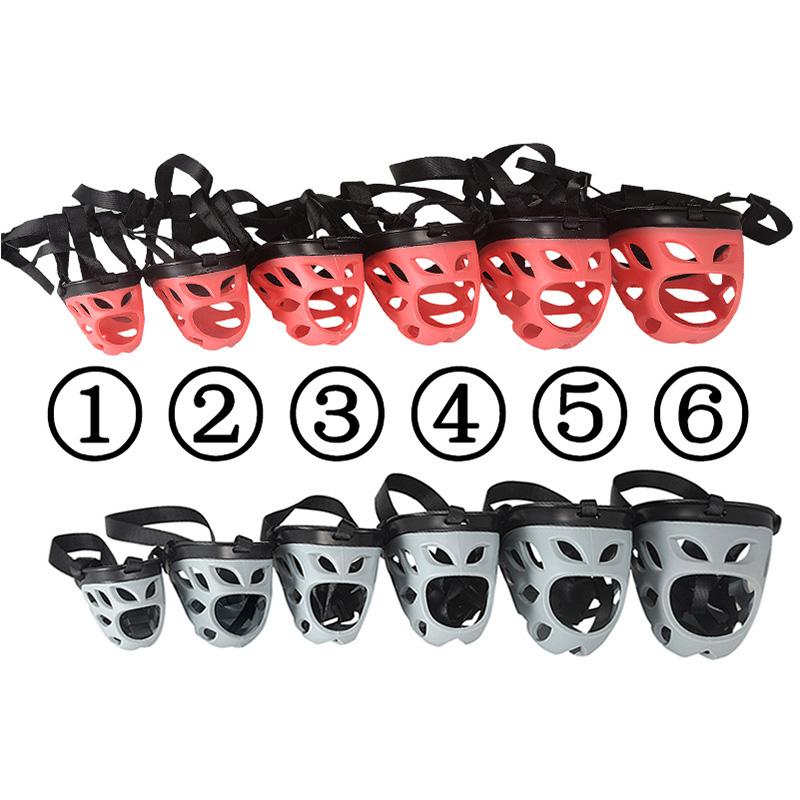 Намордник для больших собак с дырявым носом для средних и крупных собак, золотистого ретривера, ротвейлера, уиппета, маска для лица против укусов и лая для домашних животных