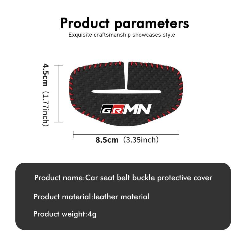 zfjpu3 For Toyota Car Seat Belt Buckle Plug Leather Car Seat Belt Clip Protective Covers GR MN Camry Prius Auris Crown Yaris Corolla