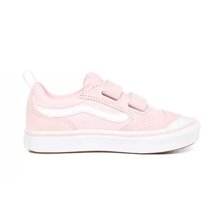 Vans Old Skool Series V Canvas Low Top Kids Skate Shoes Kids Sneakers White Pink VN0A4U1P0JF