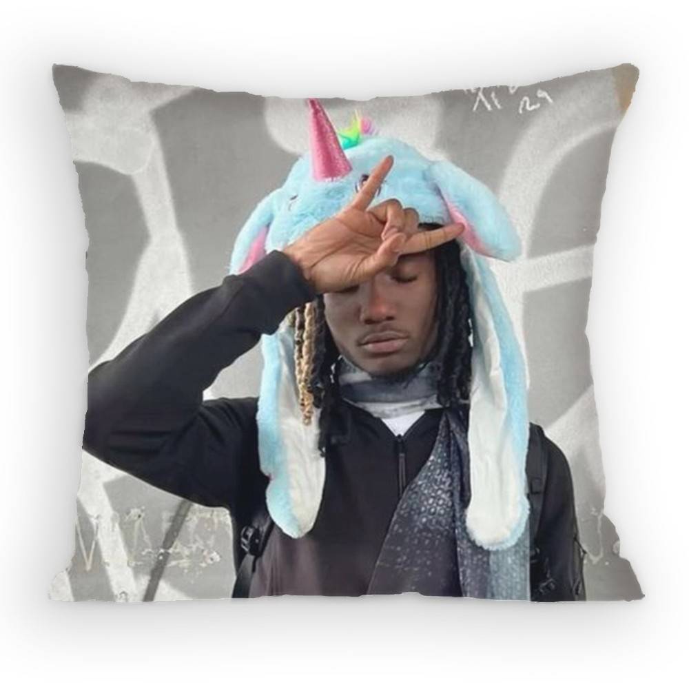 OOsamaSon Rapper Pillow Case Sofa Living Room Bedroom Headboard Backrest Cushion Square Cushion Nap Time