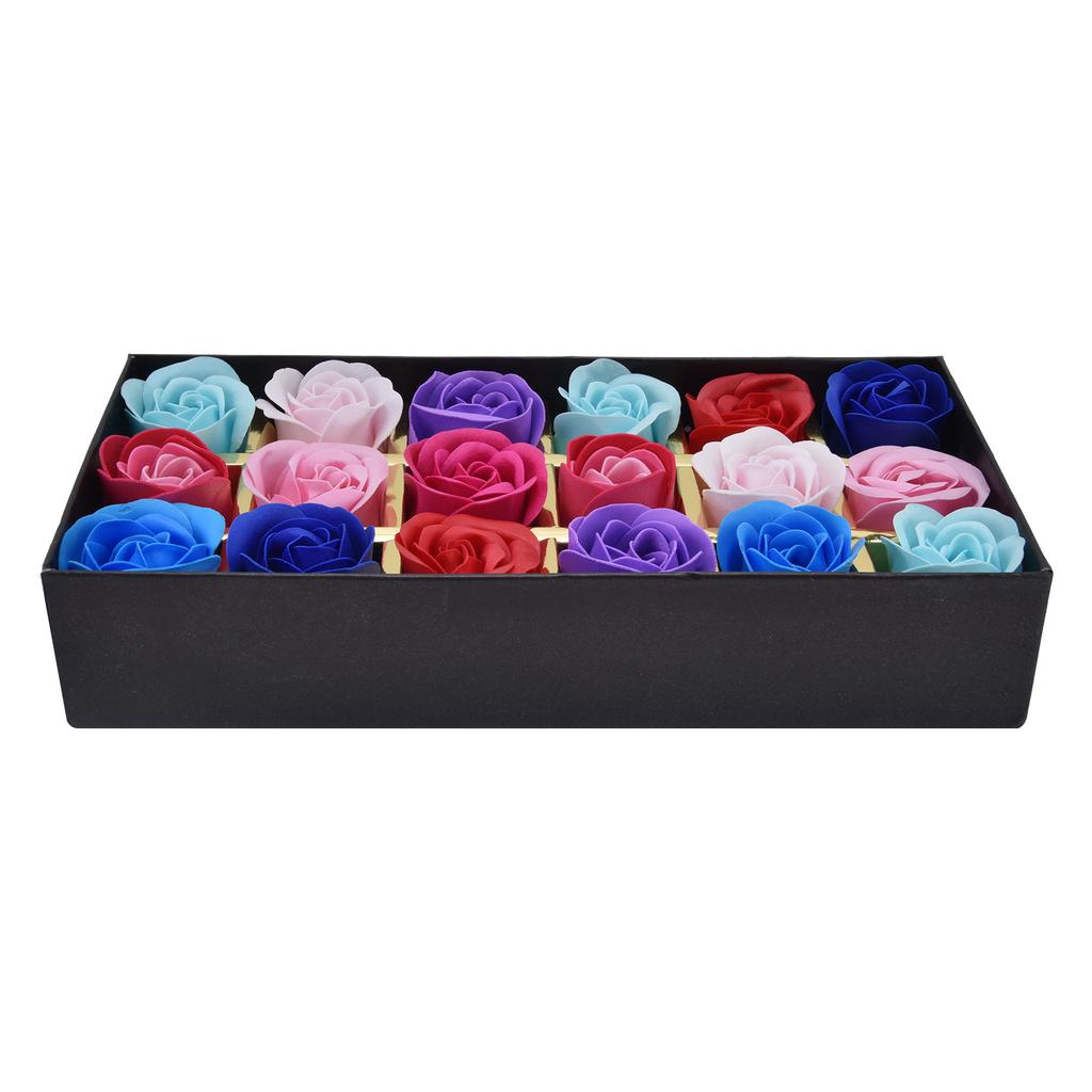 Soap Flower 18pcs Colorful Artificial Rose Flower for Christmas Mother"s Day Gifts Weddings