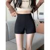Шорты с высокой талией, женские, весенние и осенние, базовый черный костюм, американские девушки Spice Girls выглядят стройнее в летних шортах