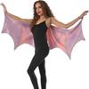 Role Play Green Purple Wings One Size Dragon Demon Wings Women's Dragon Horn Wings  Adult