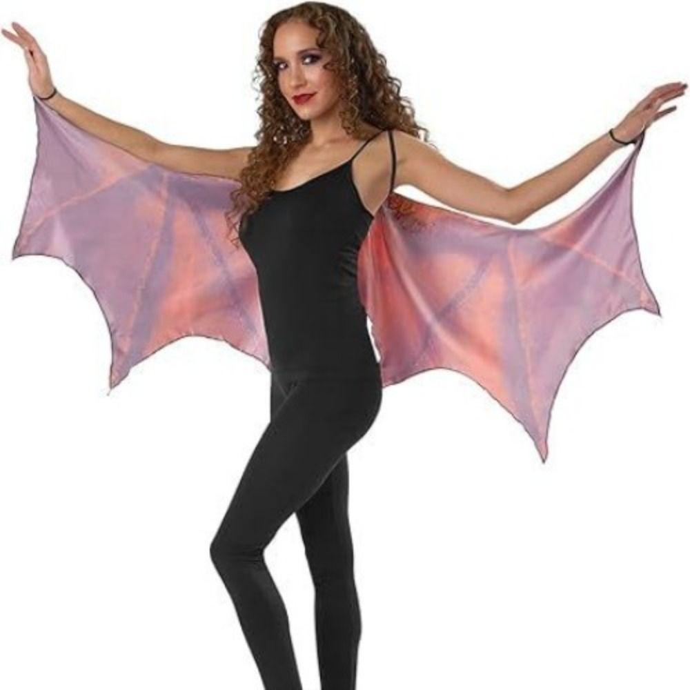 Role Play Green Purple Wings One Size Dragon Demon Wings Women's Dragon Horn Wings  Adult
