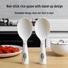 Non-Stick Standable Rice Spoon - Heat-Resistant Serving Spatula for Rice Cookers