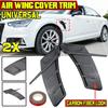 Pair Car Sticker Carbon Universal Side Fender Air Flow Wing Vent Cover Car Body Moldings Trim Decorative Exterior Accessories