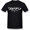 NOTEE Мужская футболка с логотипом группы Soulfly Черная