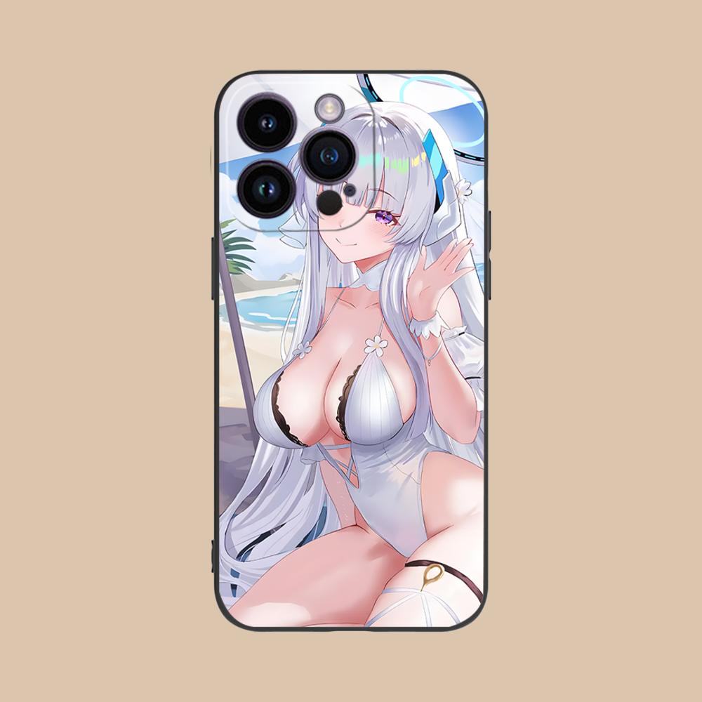Чехол для телефона Blue Archive Ушио Ноа для iPhone 17 16 15 14 13 12 11 X XR XS 8 7 Air Pro Max Plus Mini Цветной чехол Красивый чехол