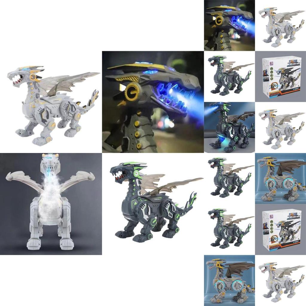 Большая игрушка динозавр Электрический Дракон с распылением для мальчиков