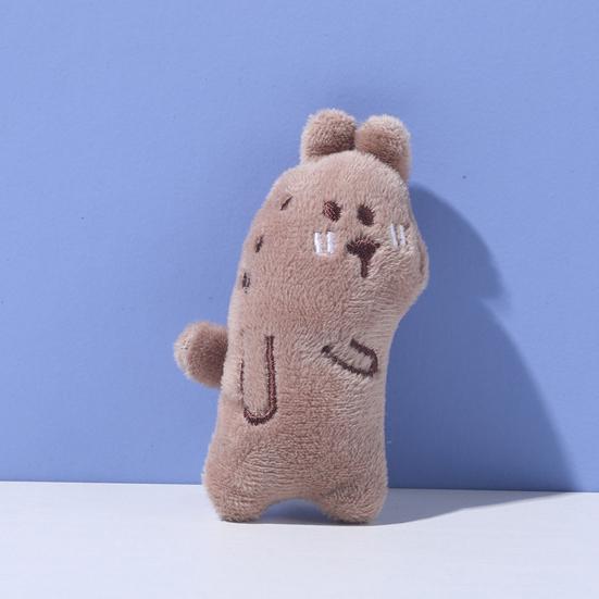 Игрушка для питомца Yousheng Мультяшный Кролик Утка Динозавр Форма Портативная Игрушка для Кошки с Натуральной Кошачьей Мятой Устойчивая к Укусам Мягкая Бархатная Ткань Интерактивная Игра
