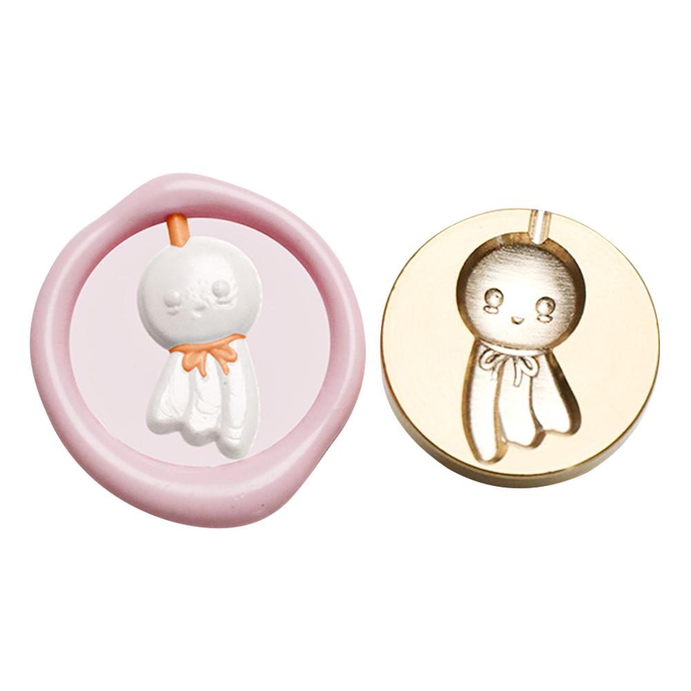 Круглая печать, медная головка, 3D рельефная эмалированная медная головка для подарка, скрапбукинга