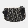 [Pre-Owned] Saddle Monogram Embroidered Leather Saddle Bag - Very Good #CE4WGB
