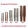 Hand Reamer MT 1/2/3/4/5 Morse Taper Socket 2 Pcs/Set