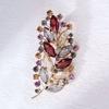 Crystal Leaf Brooch, High-end Women's Exquisite New Corsage, Niche Anti-glare Pin