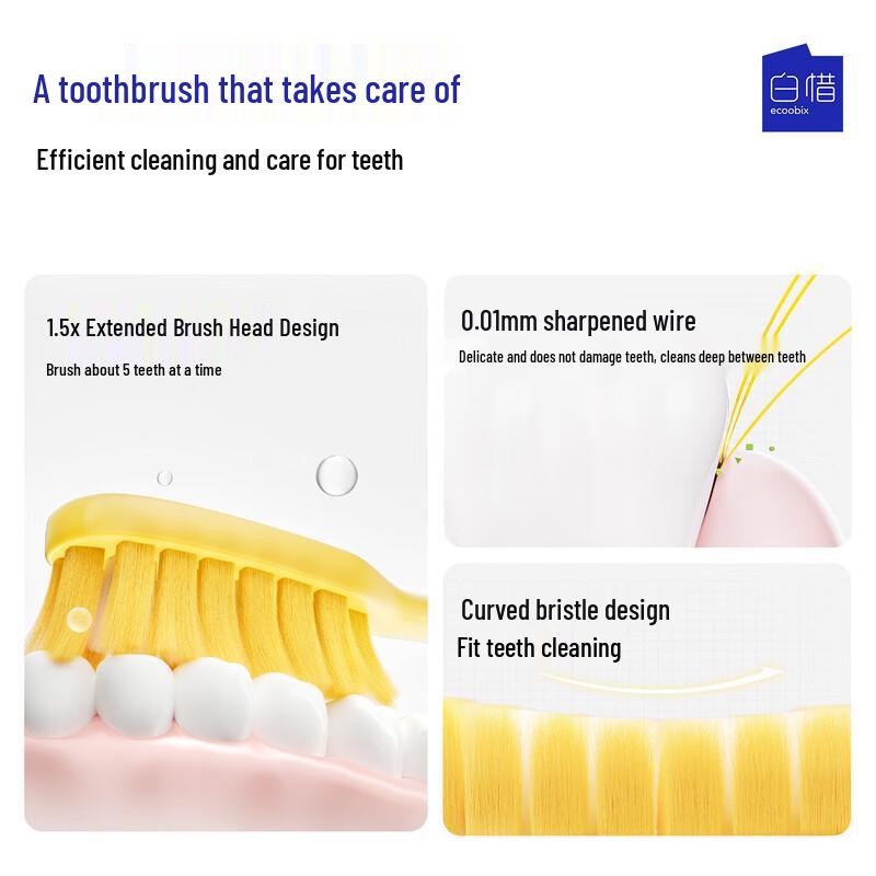 Baixi Long-Head Soft Bristle Toothbrush