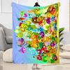 Plants Vs Zombies Adventure Flannel Blanket-Soft and Suitable for Sofas,Beds,Offices,Travel,All Seasons,Great Gift for Holidays and Birthdays.