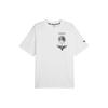 Puma X Melo Boxy Tee 3 Logo Print Crew Neck Short Sleeve T-Shirt Men Tops White 621704-01